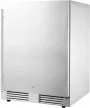 FrigeluX Kültéri inox hűtő RETT136A pult alá építhető és szabadonálló, 102 L