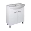 Viva SZQUARE 55 lábon álló fürdőszobabútor Sanovit ZENON 6055 porcelán mosdóval 55 x 44 cm