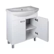 Viva SZQUARE 75 lábon álló fürdőszobabútor Sanovit ZENON 6075 porcelán mosdóval 75 x 49,8 cm