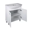Viva SZQUARE 75 lábon álló fürdőszobabútor Sanovit ZENON 6075 porcelán mosdóval 75 x 49,8 cm