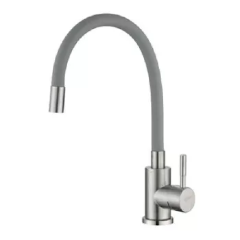   FLEXI-TAP konyhai csaptelep, elasztikus szürke kifolyóval - ZEGOR
