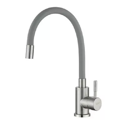 FLEXI-TAP konyhai csaptelep, elasztikus szürke kifolyóval - ZEGOR