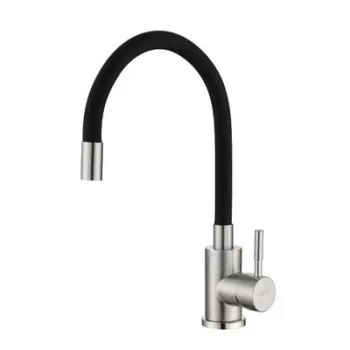   FLEXI-TAP konyhai csaptelep, elasztikus fekete kifolyóval - ZEGOR