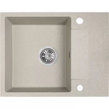   RIO MINI minicsepptálcás gránit bézs mosogató szifonnal,  56x44x17,5 cm