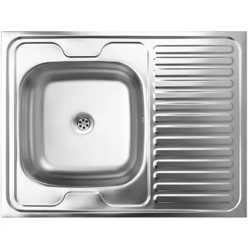   LAVEO LON 60 teletetős egymedence csepptálcás inox mosogató szifonnal