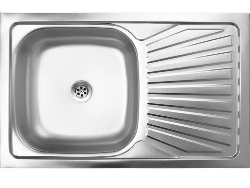 LAVEO LON 50 teletetős egymedence csepptálcás inox mosogató szifonnal