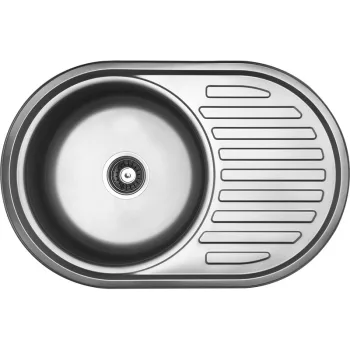 LAVEO FARO egykör csepptálcás mosogató, inox