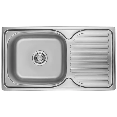 LAVEO ORION egymedence csepptálcás inox mosogató szifonnal