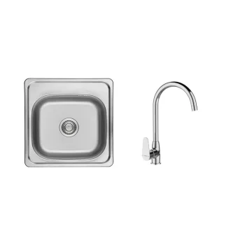 LAVEO STANDARD 1M SZETT íves króm csappal