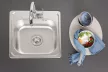 LAVEO STANDARD egymedencés inox mosogató szifonnal