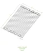 LAVEO MALAWI inox beépíthető mosogató szifonnal, rollmat csepegtetővel, gyümölcsmosóval, mos.szer adagolóval, 50x58x20 cm