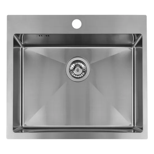 LAVEO MALAWI inox beépíthető mosogató szifonnal, 50x58x20 cm