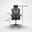 Flexo ergonomikus irodai forgószék deréktámasszal