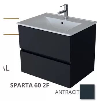 SPARTA 60 FALI 2 fiókos mosdószekrény mosdóval  TBOSS