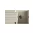 Laveo MARGARITA csepptálcás bézs mosogató, automata dugókiemelős, helytakarékos szifonnal