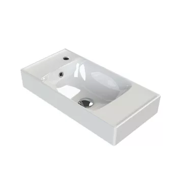   CeraStyle SHARP - BAL CSAPLYUKAS - porcelán mosdókagyló - 60 x 30 cm