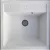 HORIZON 1B 490x490 gránit mosogató Fehér GK SINK