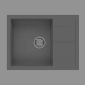   HORIZON 1B 0,5D 590x500 gránit mosogató Titán szürke GK SINK