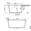 HORIZON 1B 0,5D 590x500 gránit mosogató Titán szürke GK SINK
