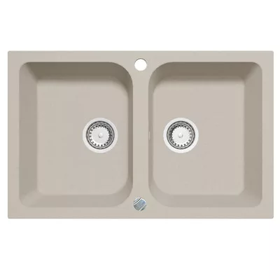 CELINE 2B 760X480 gránit mosogató Light Beige GRANMASTER
