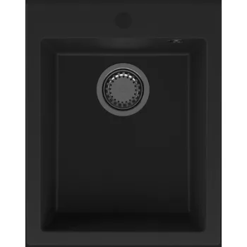 IVo 1B 400x500 gránit mosogató Metál Fekete GRANMASTER