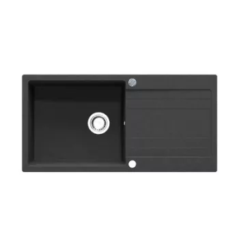   RIVA XL 1B 1D 1000x500 gránit mosogató METÁL FEKETE GRANMASTER