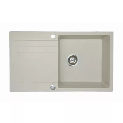 RIVA 1B 1D 860x500 gránit mosogató LIGHT BEIGE GRANMASTER