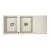 RIVA 2B 1D 1160x500 gránit mosogató LIGHT BEIGE GRANMASTER