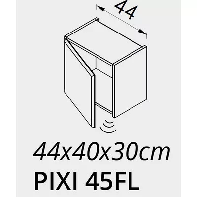 PIXI 45FL felső szekrény + mozgásérzékelős világitás TBOSS