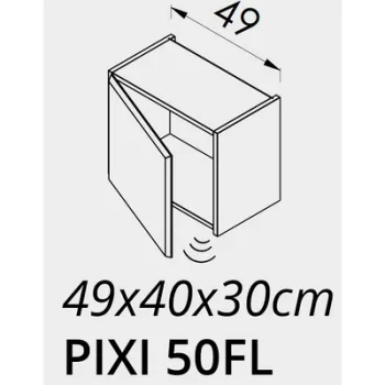  PIXI 50F felső szekrény + mozgásérzékelős világitás TBOSS